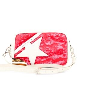 Golden Goose - Crossbody White Leather and Sequin Star Bag